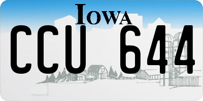 IA license plate CCU644