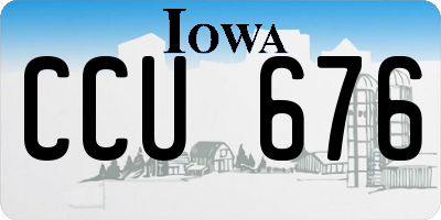 IA license plate CCU676