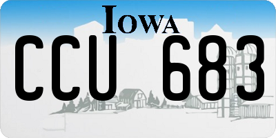 IA license plate CCU683