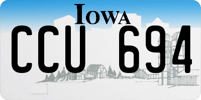 IA license plate CCU694