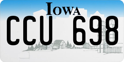 IA license plate CCU698