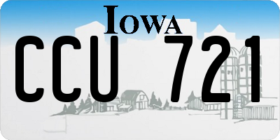 IA license plate CCU721
