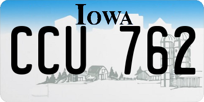 IA license plate CCU762