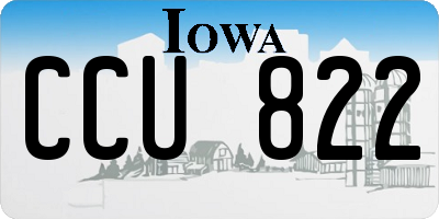 IA license plate CCU822