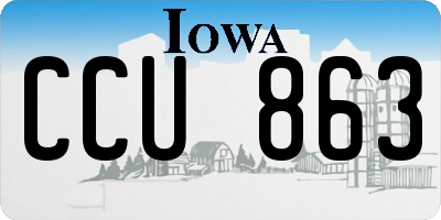IA license plate CCU863