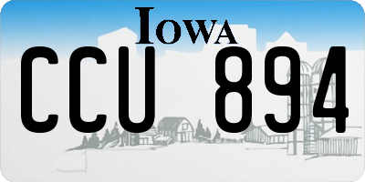 IA license plate CCU894