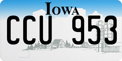IA license plate CCU953