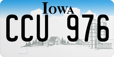 IA license plate CCU976