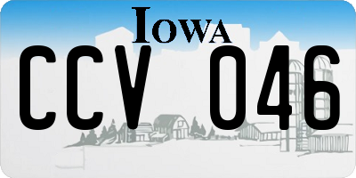 IA license plate CCV046