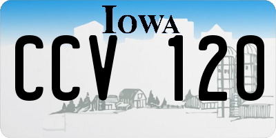 IA license plate CCV120