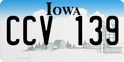IA license plate CCV139