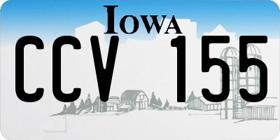 IA license plate CCV155