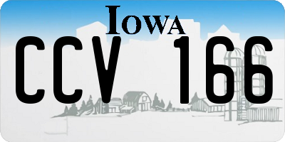 IA license plate CCV166