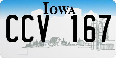 IA license plate CCV167