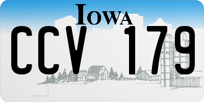 IA license plate CCV179