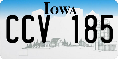 IA license plate CCV185