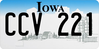 IA license plate CCV221