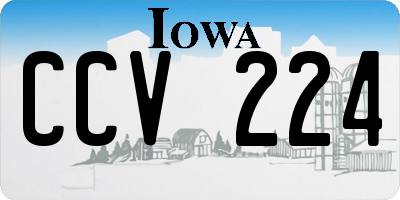 IA license plate CCV224