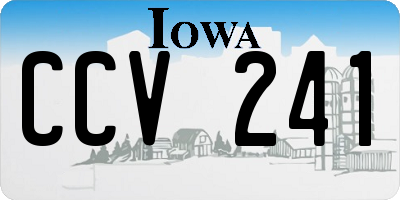 IA license plate CCV241