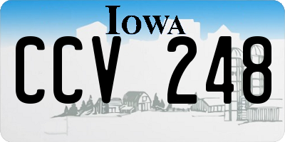 IA license plate CCV248