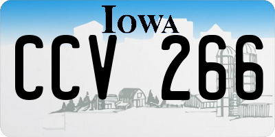 IA license plate CCV266