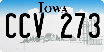 IA license plate CCV273