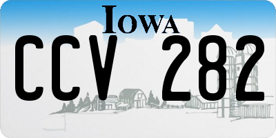IA license plate CCV282