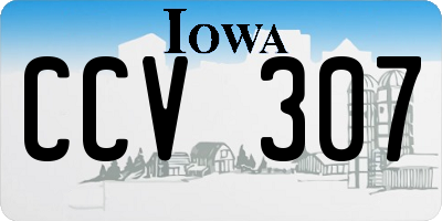 IA license plate CCV307