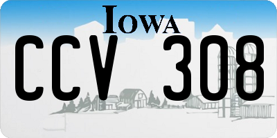 IA license plate CCV308