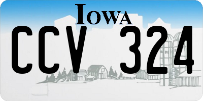 IA license plate CCV324