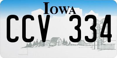 IA license plate CCV334