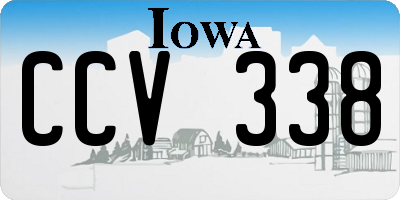 IA license plate CCV338