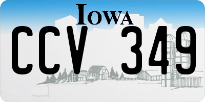 IA license plate CCV349