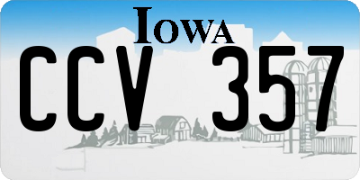 IA license plate CCV357