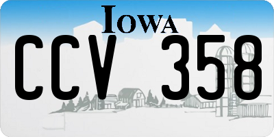IA license plate CCV358
