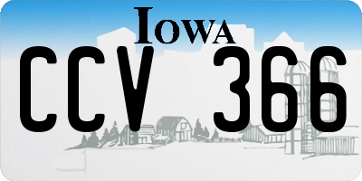 IA license plate CCV366