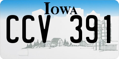 IA license plate CCV391