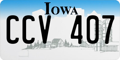 IA license plate CCV407