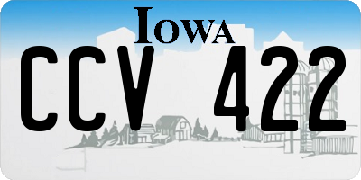 IA license plate CCV422