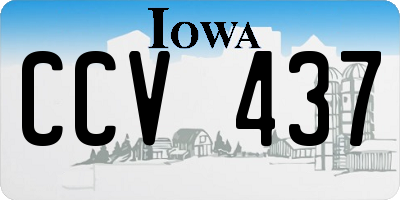 IA license plate CCV437