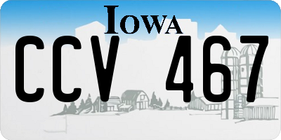 IA license plate CCV467
