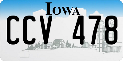 IA license plate CCV478