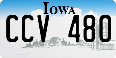 IA license plate CCV480