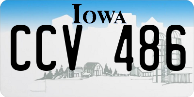 IA license plate CCV486