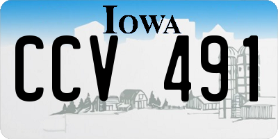 IA license plate CCV491