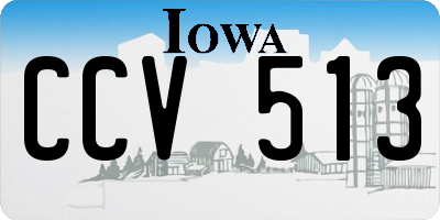 IA license plate CCV513