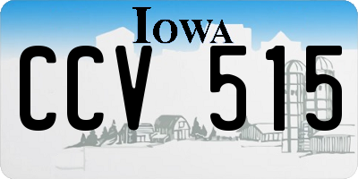 IA license plate CCV515