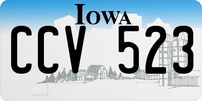 IA license plate CCV523
