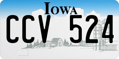 IA license plate CCV524