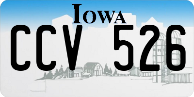 IA license plate CCV526